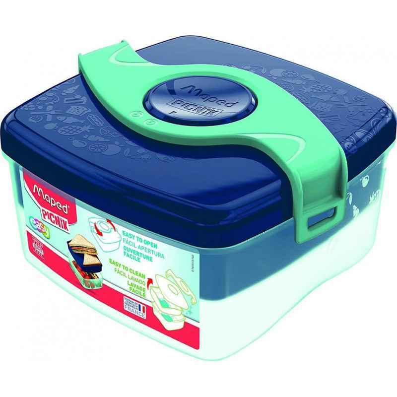 Boite à déjeuner Picknick Origins - Bleu et Vert