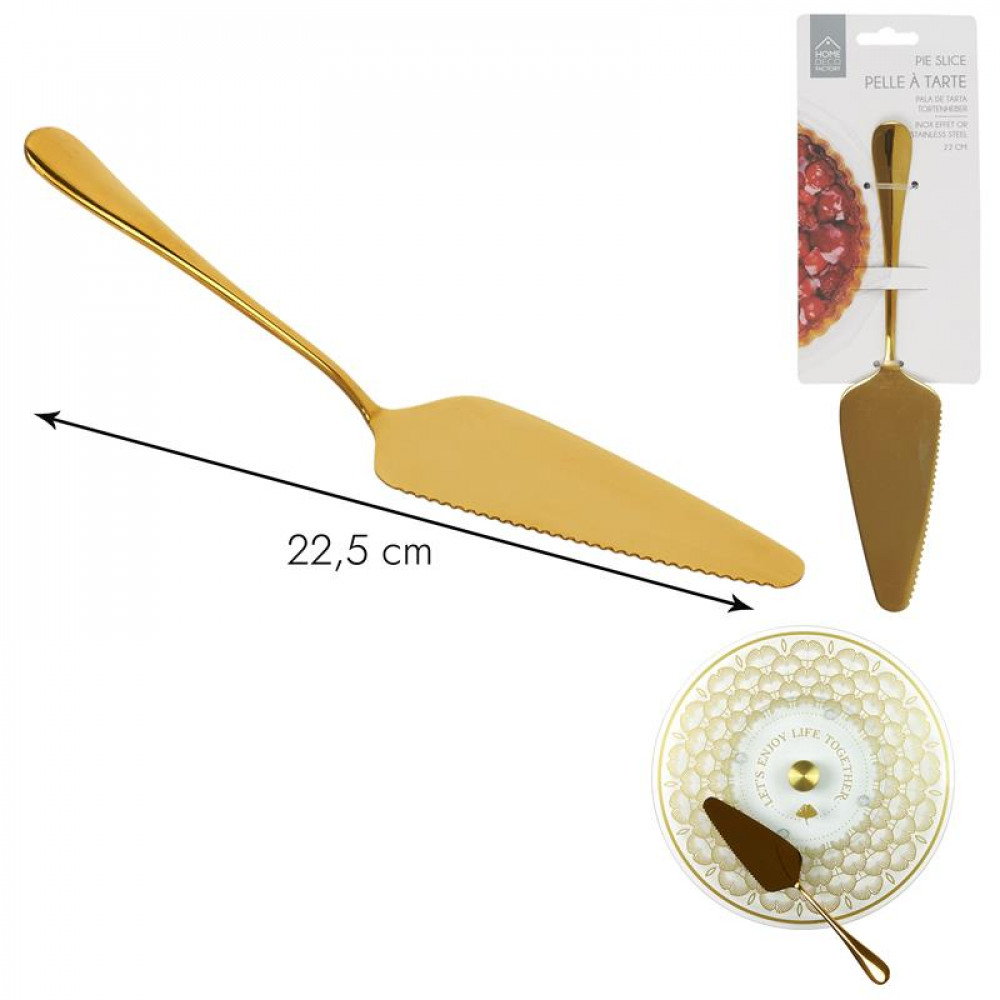 Pelle à tarte doré 22 cm