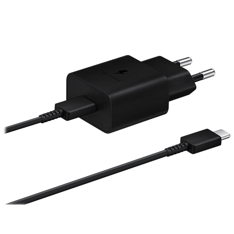 Chargeur Secteur 15 W C to C avec câble – Noir