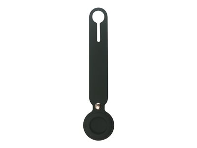 Étiquette de valise Leather AirTag PU - Noir