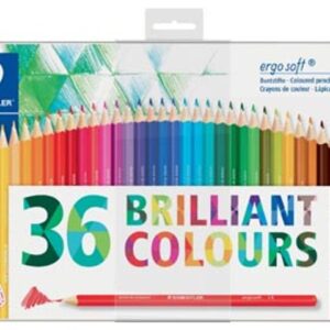 Pack de 36 Crayons de Couleur Aquarell ErgoSof