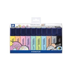 Pack de 10 Surligneurs - Pointe Ogive de 4mm