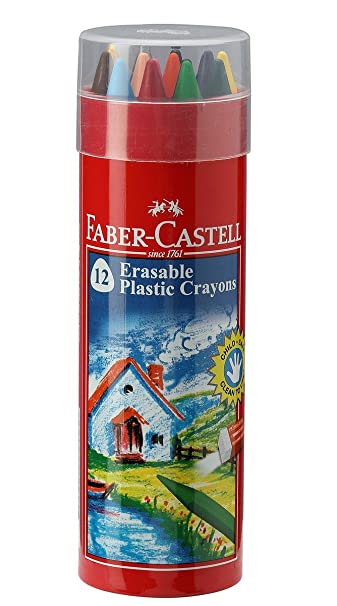 12 Crayons à cire effaçables
