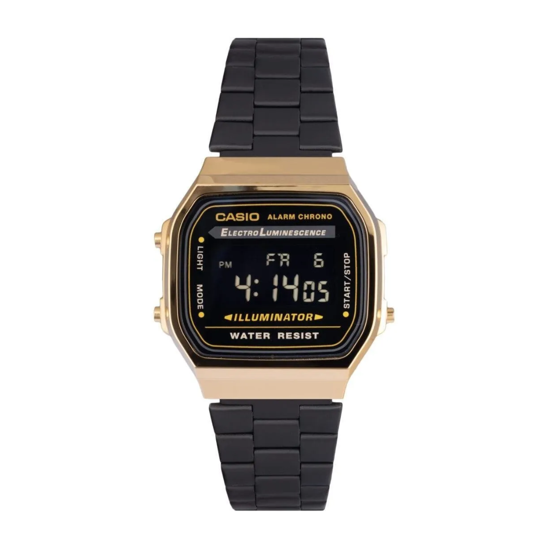 Montre numérique pour hommes - Noir/Or