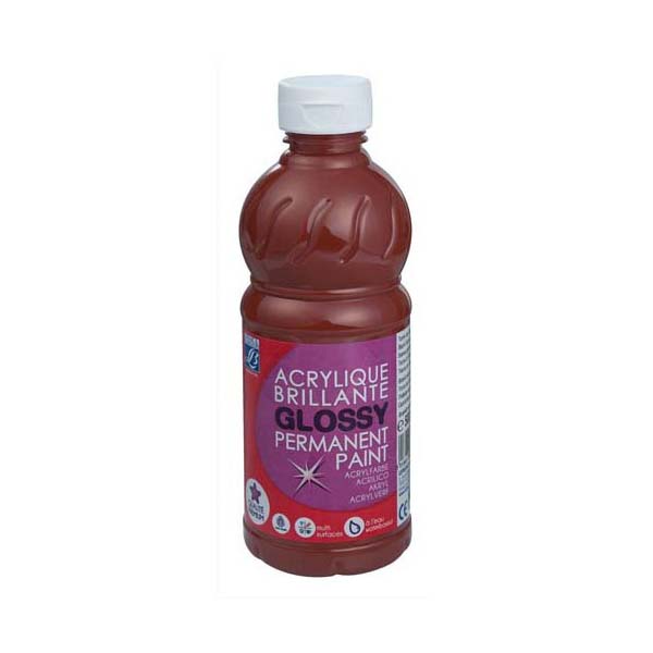 Acrylique Brillant C&C 500ml Terre de Sienne