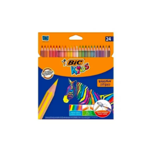 Pack de 24 Crayons de Couleurs - Evolution Stripes
