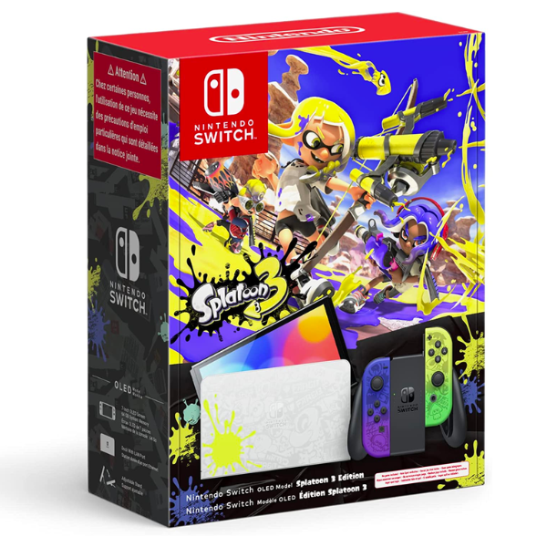 Console Nintendo Switch Oled Pokémon Splatoon 3ème Édition