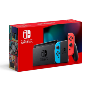 Console Nintendo Switch avec paire de Joy-Con Rouge Néon et Bleu Néon