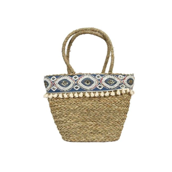 Sac de plage en paille