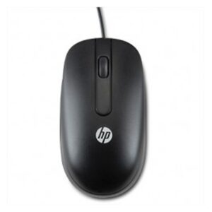 Souris HP filaire de voyage USB - Noire