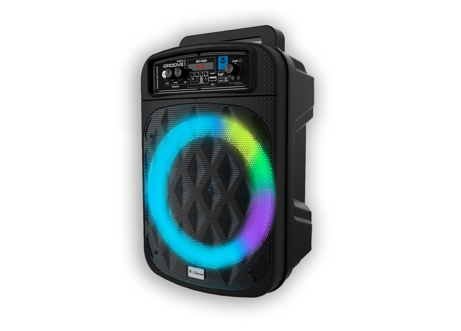 Enceinte Bluetooth 200 Watts Bass réflex lecture sans fil MP3 USB Karaoké