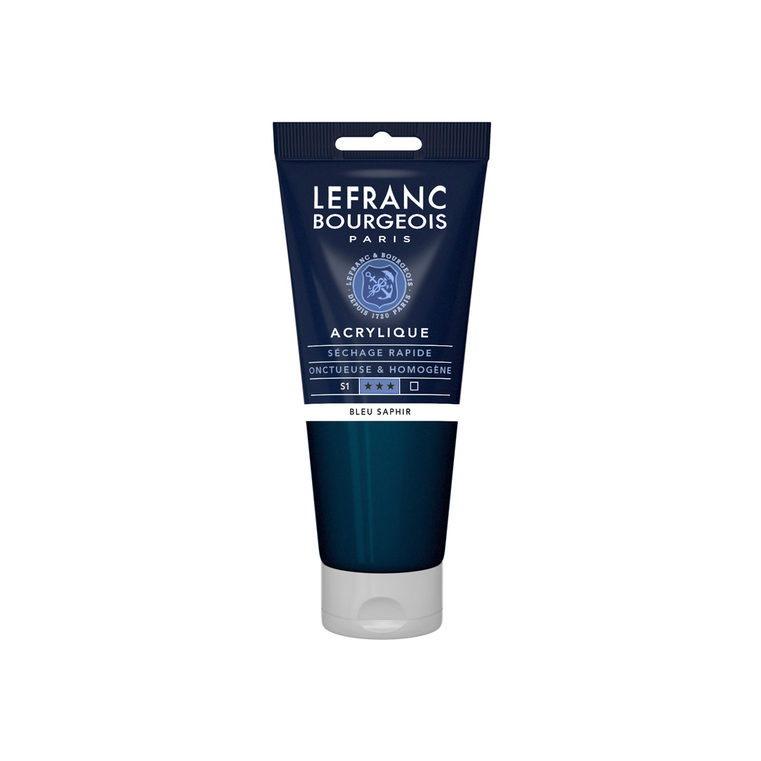 Lb Acrylique Fine 200ml Tube Bleu Saphir