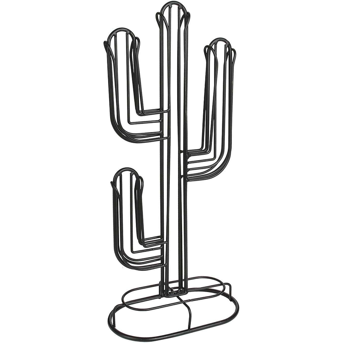 Porte Capsules Filaire Cactus Noir