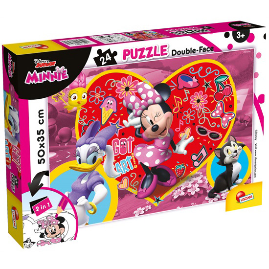 Puzzle Double Face Plus 24Pcs - Disney Minnie