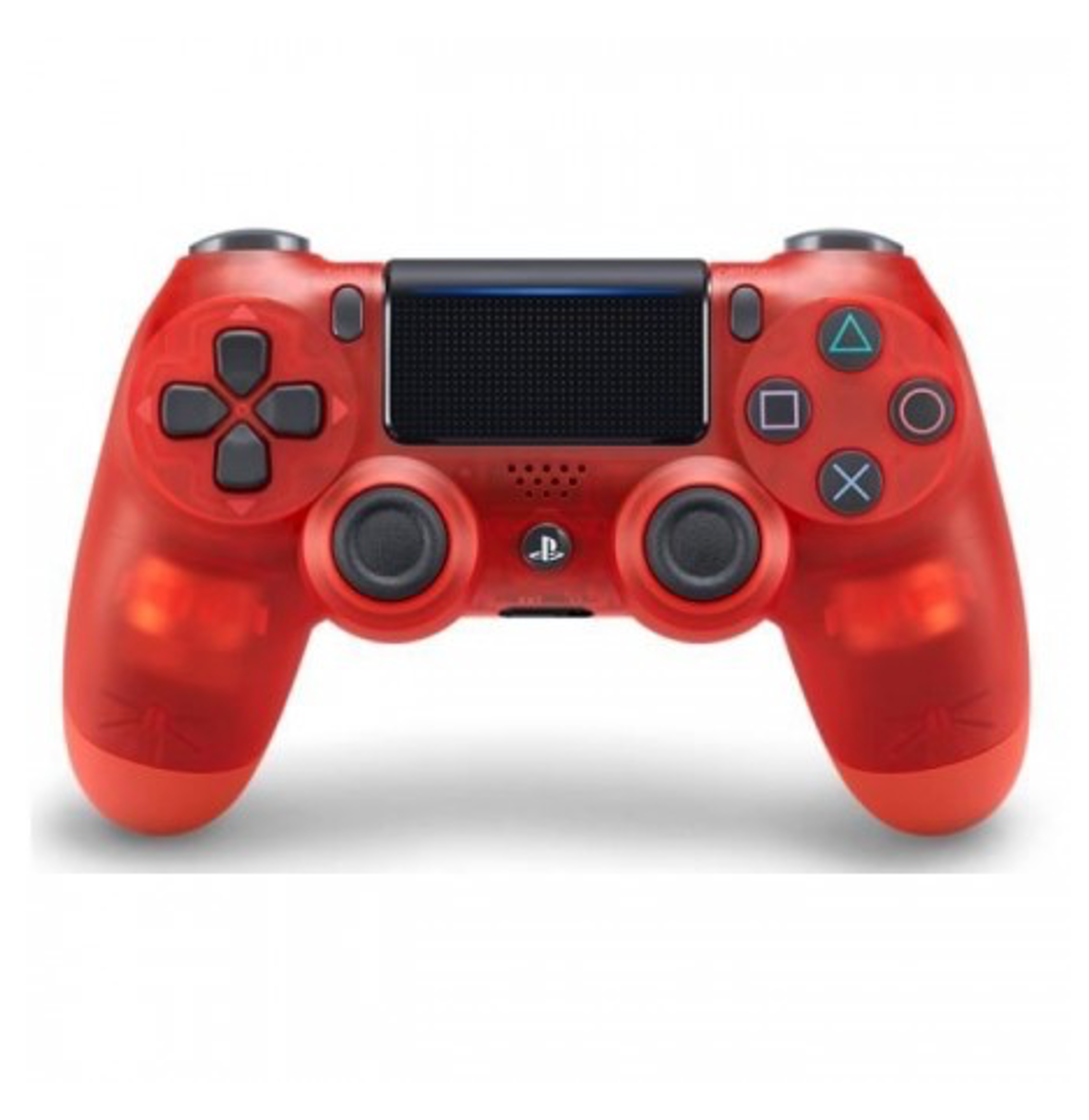 Manette sans fil Dualshock Crystal PS4 - Rouge