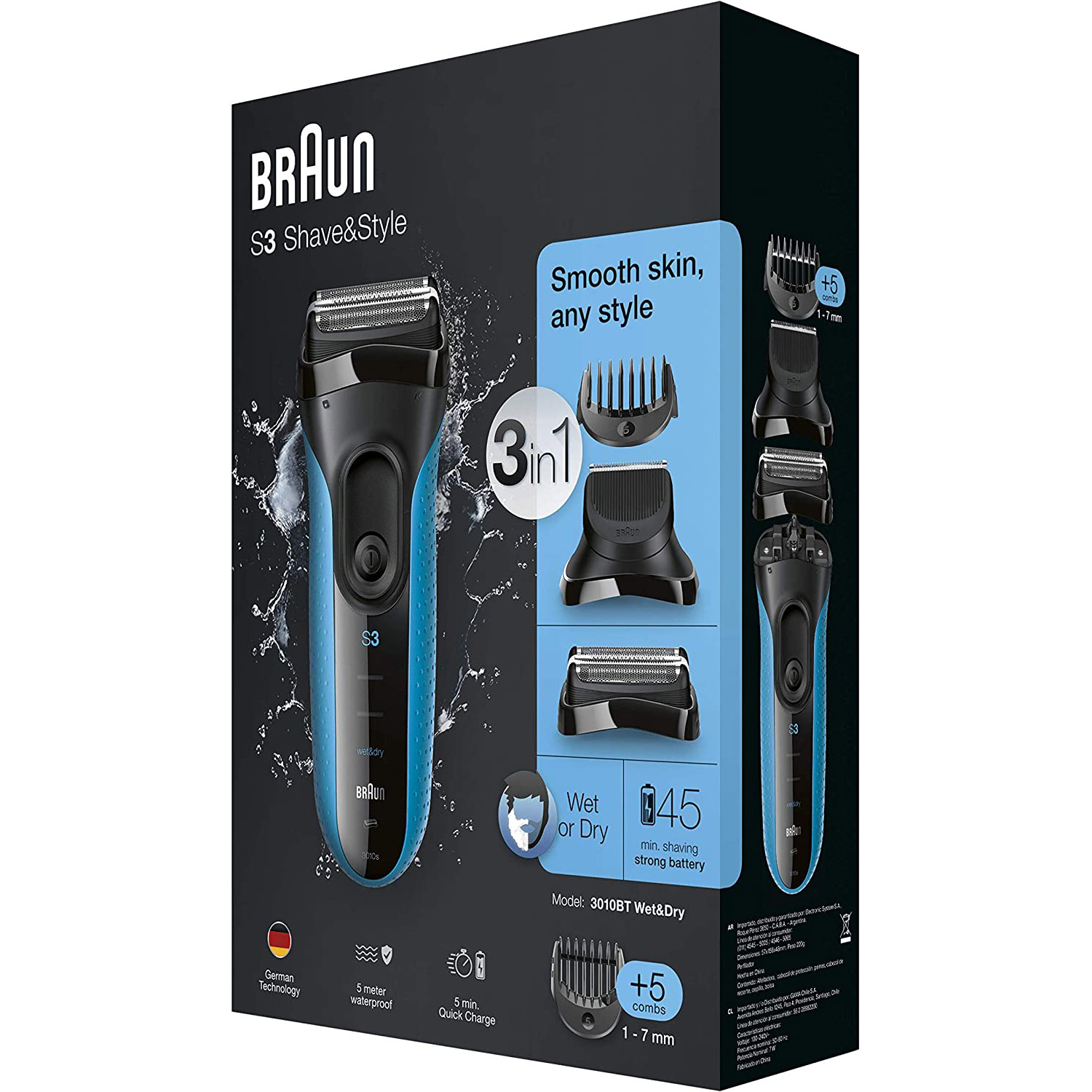 Tondeuse 3 en 1 3010BT