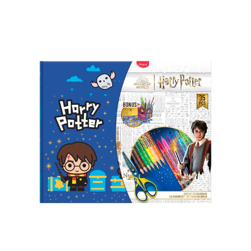 Lot de feutres et crayons de couleur - Harry Potter