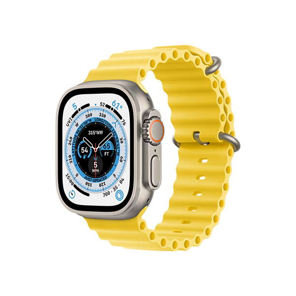 Apple Watch Ultra Cellular 49 mm Titanium + Yellow Ocean Band