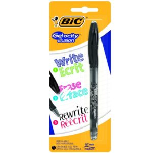 Stylo Roller Gel Ocity illusion pointe moyenne - Noir