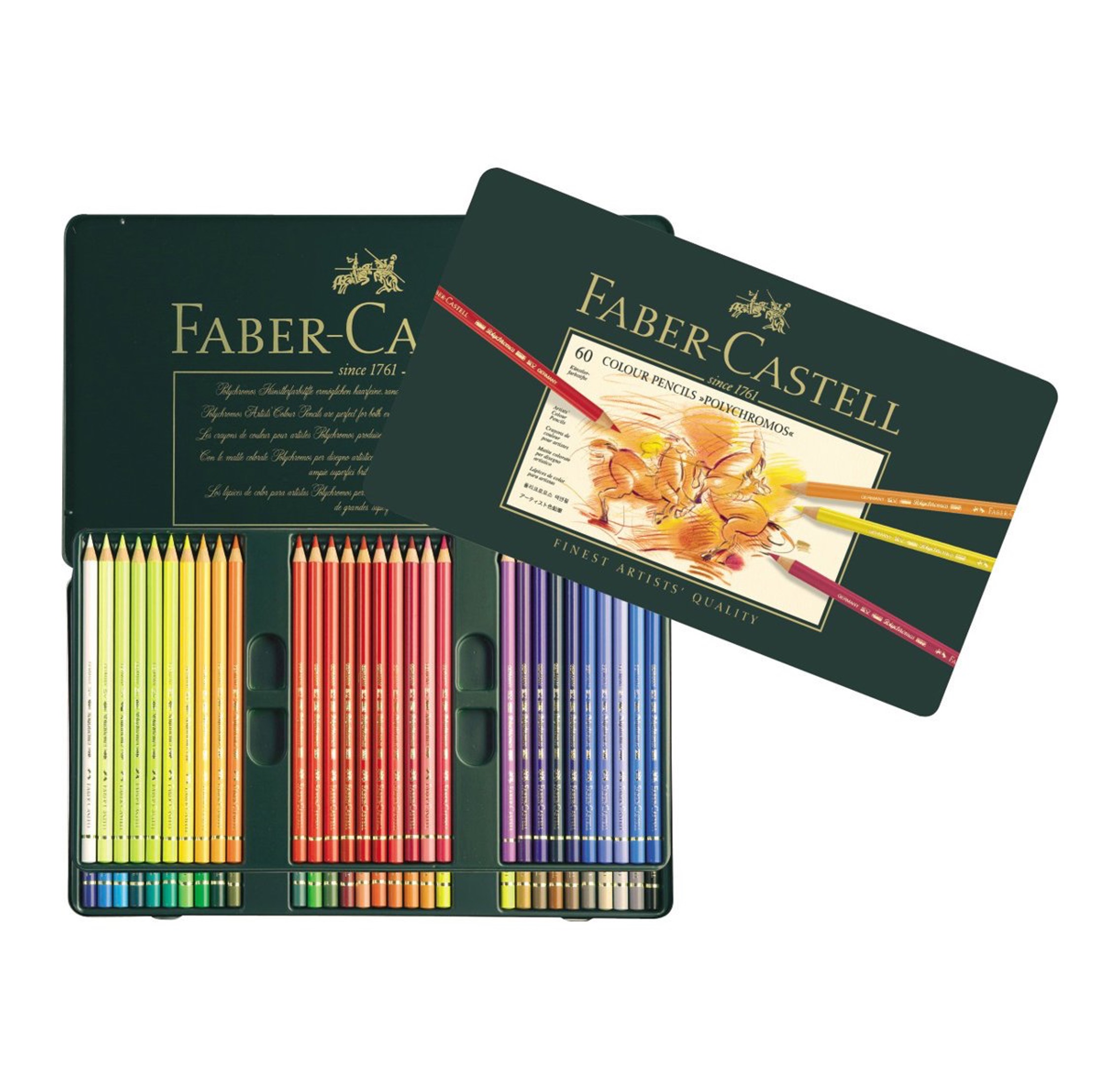 Coffret de 60 crayons polychromos