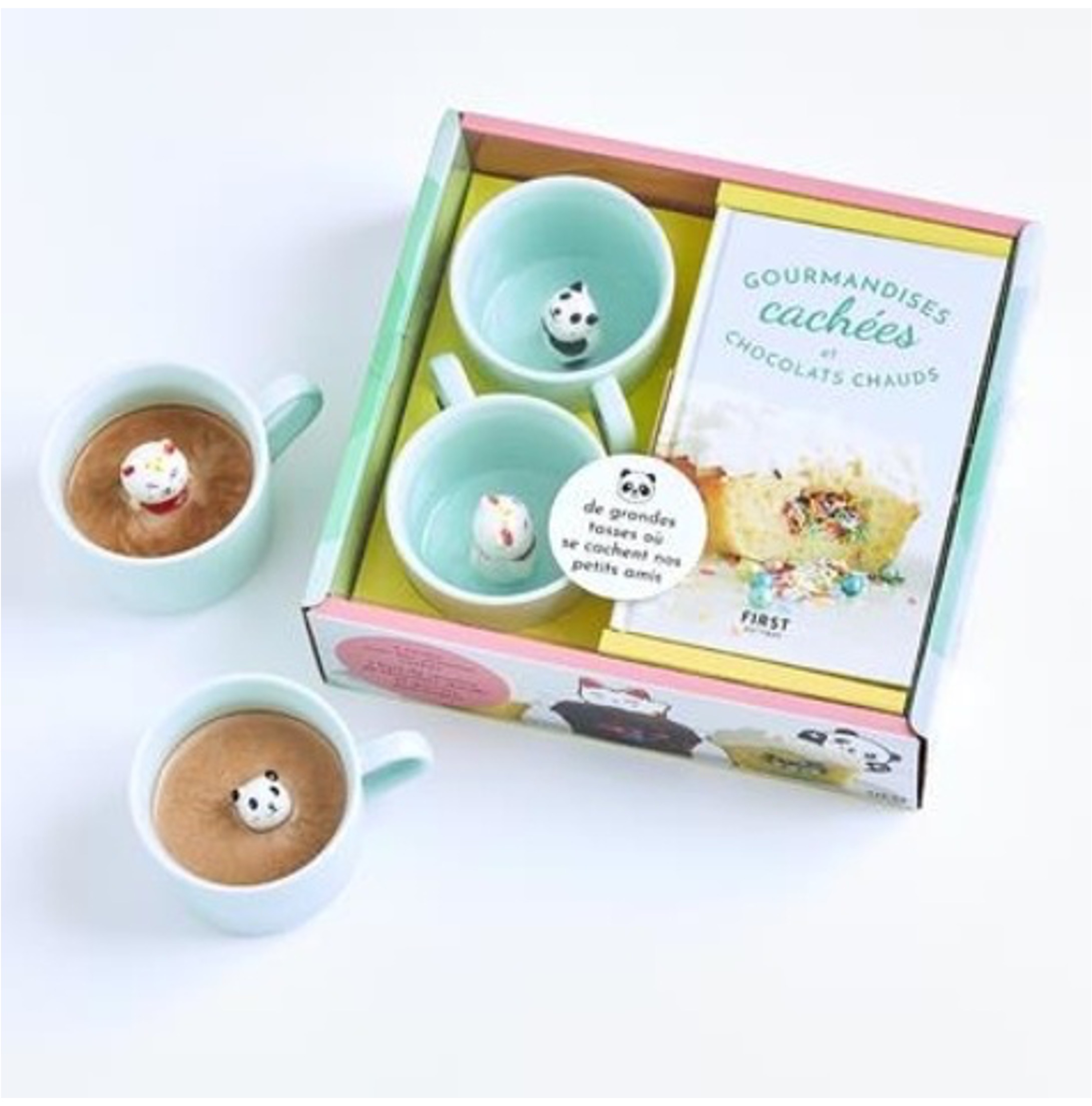 Coffret - Mon goûter surprise 2 mug en porcelaine