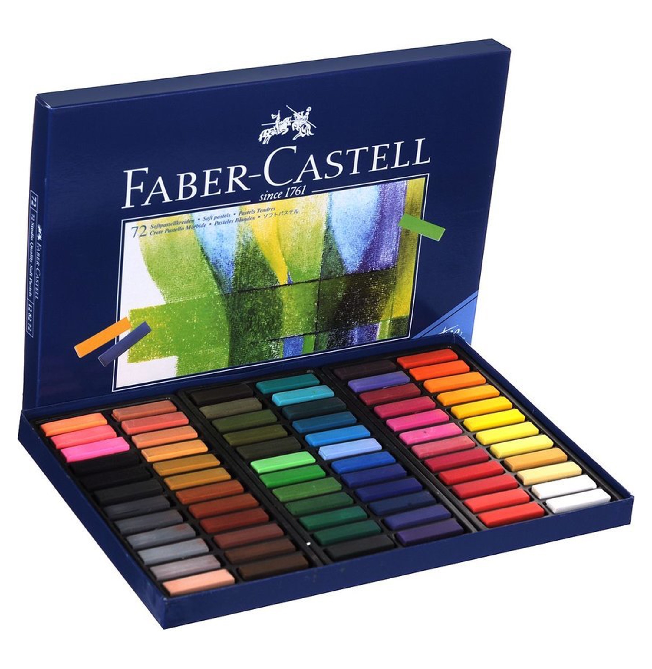 Coffret de 72 demi pastels tendre
