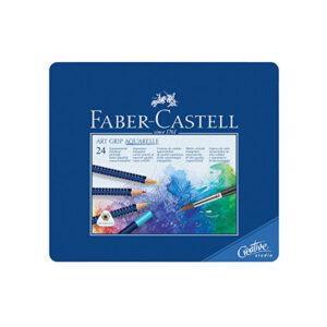 Crayons ART GRIP AQUARELLE boîte en métal de 24 crayons