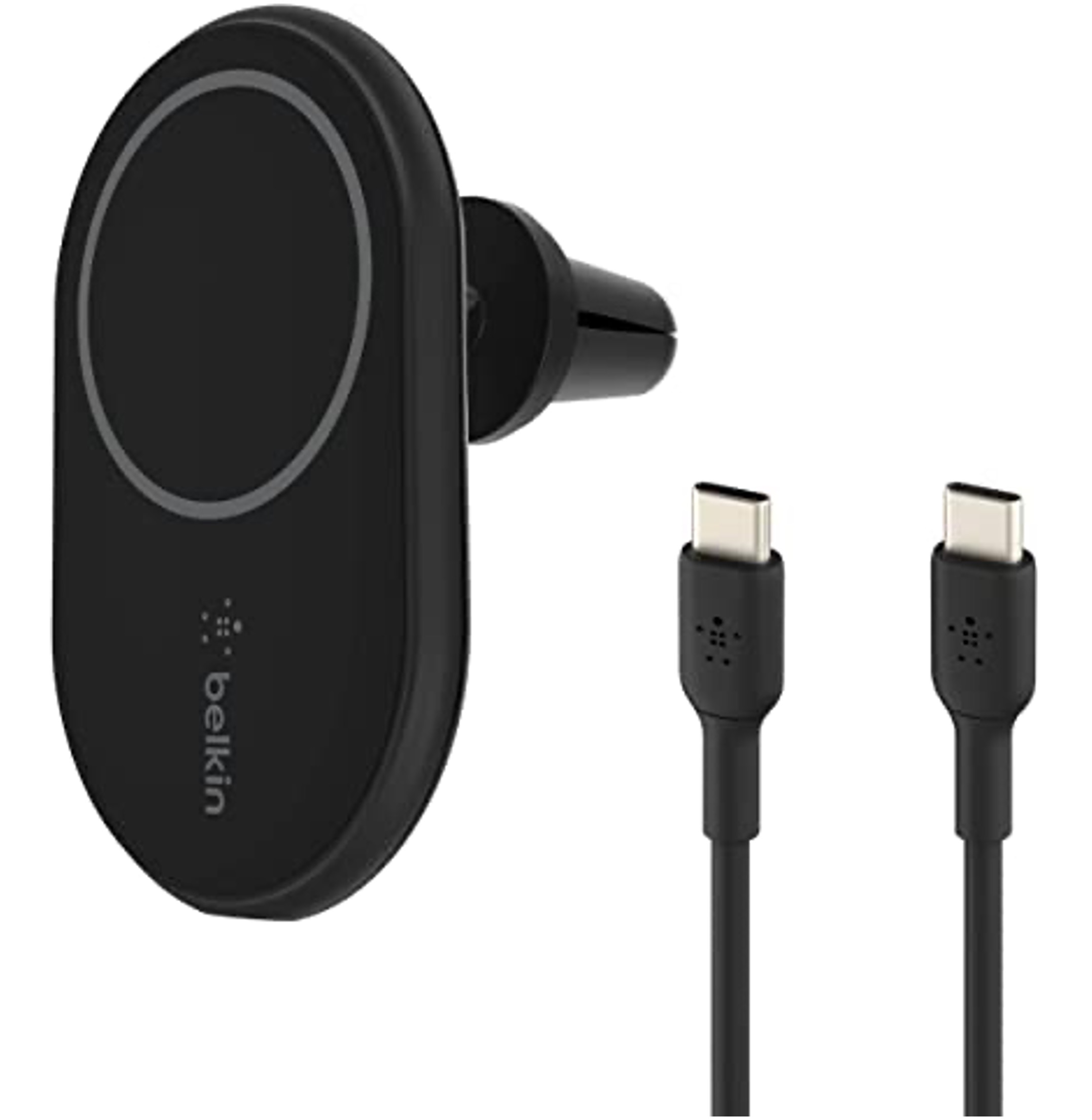 Chargeur de Voiture 10 Watts Magnet + Câble USB-C - Noir