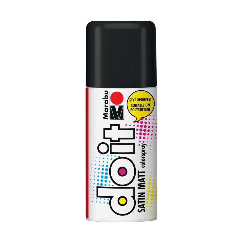 Bombe de Peinture Do It Satin Matt Colorspray Noir Satin 150 ml