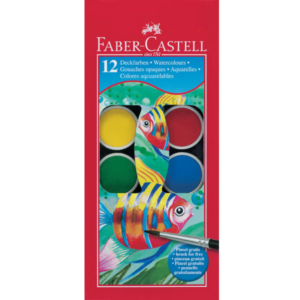 Palette de peinture aquarellable, 12 couleurs