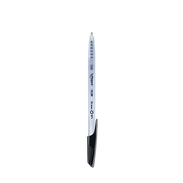 Stylo-bille Ice Maped noir pointe moyenne