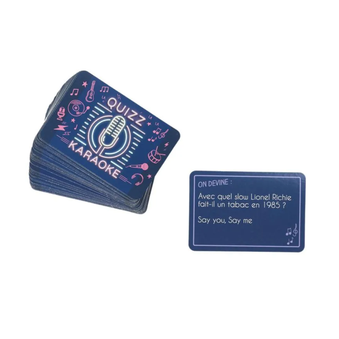 Jeu de 60 cartes Quizz Karaoké