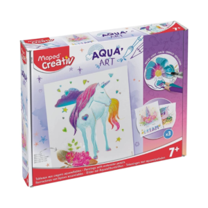 Coffret Aqua Art Licornes - Kit de peinture aquarelle