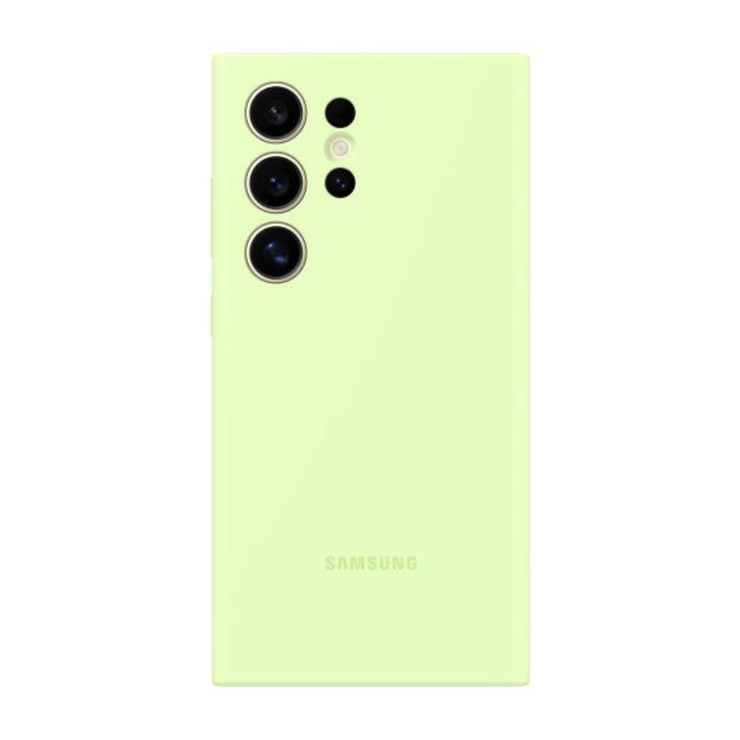 Coque en silicone pour Samsung Galaxy S24 Ultra - Vert clair