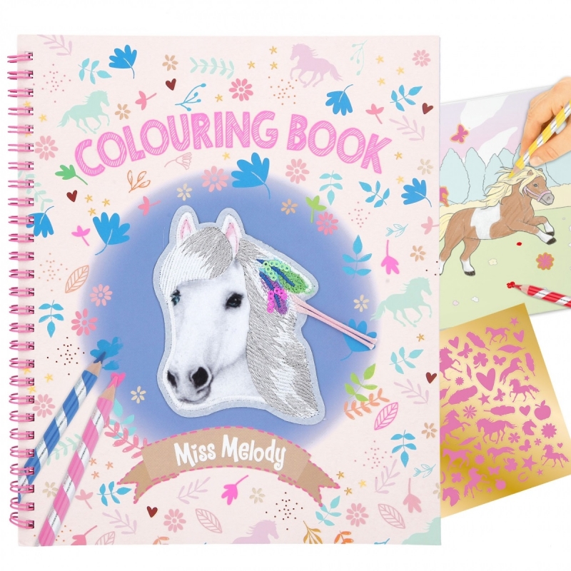 Album de coloriage avec Cheval Fourrure