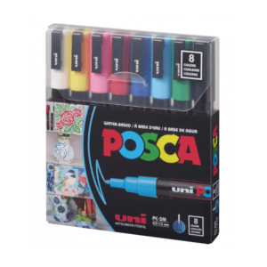 Set de marqueurs de peinture Acrylique PC-3M - 8 couleurs