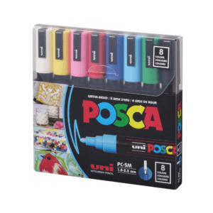 Set de marqueurs de peinture Acrylique PC-5M - 8 couleurs
