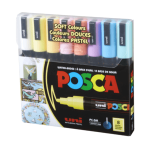Set de marqueurs de peinture Acrylique PC-5M - 8 couleurs pastel