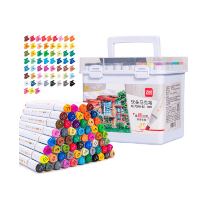 Set de marqueurs 70818 - 60 couleurs