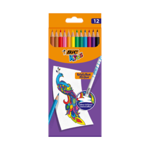 Set de 12 Crayons de couleur Kids Evolution Illusion