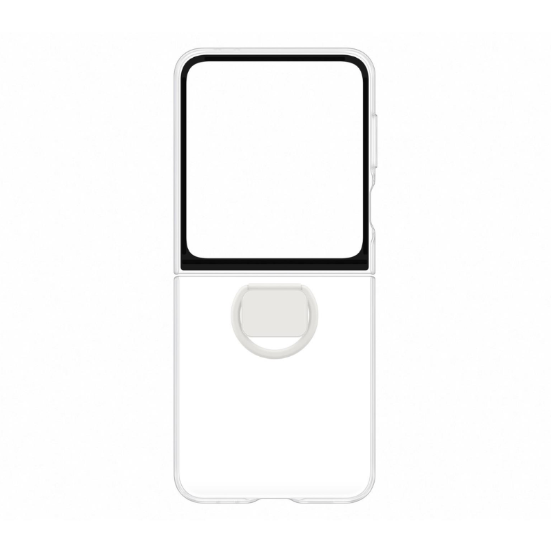 Coque pour Samsung Galaxy Z Flip 6 avec anneau transparent