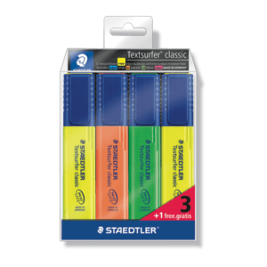 Set de 3 surligneurs Textsurfer + 1 offert