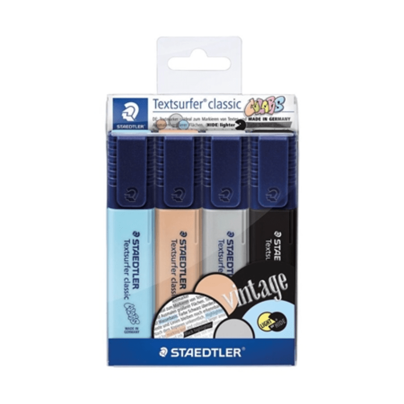 Set de 4 surligneurs pastel Textsurfer Classic