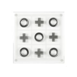 Jeu de morpions en verre