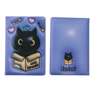 Carnet 3D A5 Chat - Violet