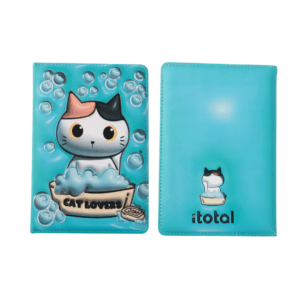 Carnet 3D A5 Chat - Bleu