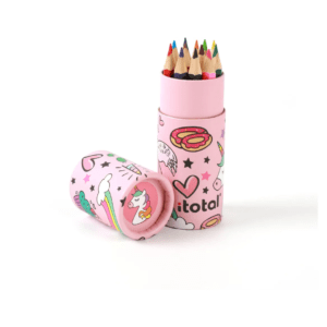 Boite de 12 crayons de couleur Licorne