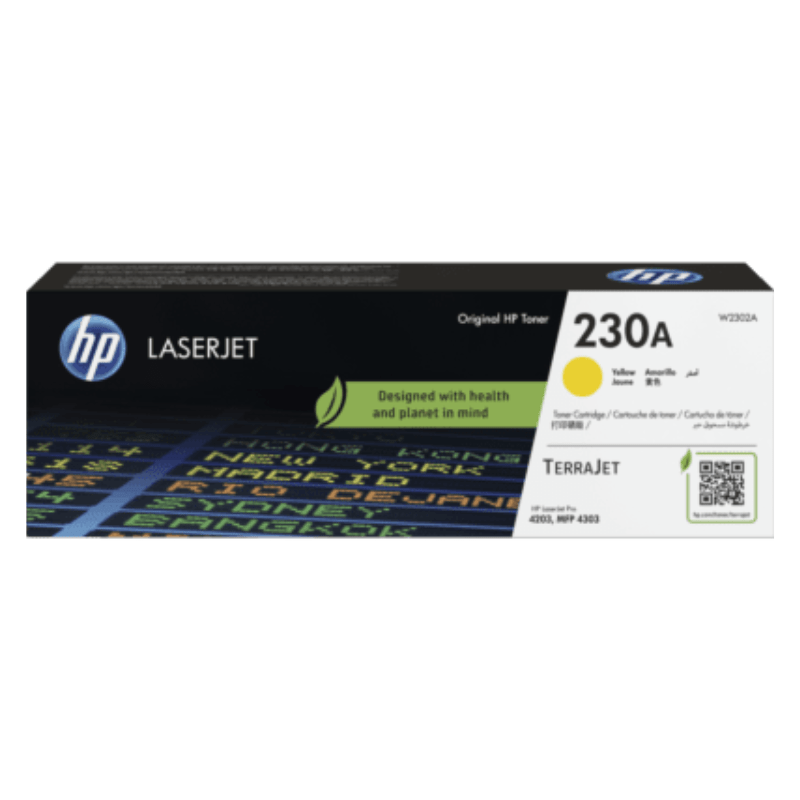 Toner 230A LaserJet Toner 1800 Pages pour Laser Pro SFP 4203 & MFP 4303 - Jaune