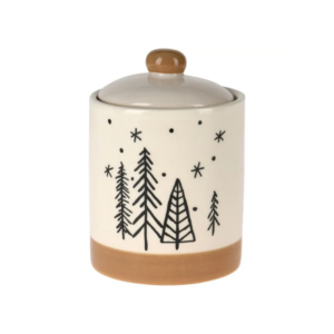 Pot de rangement avec motifs de Noël