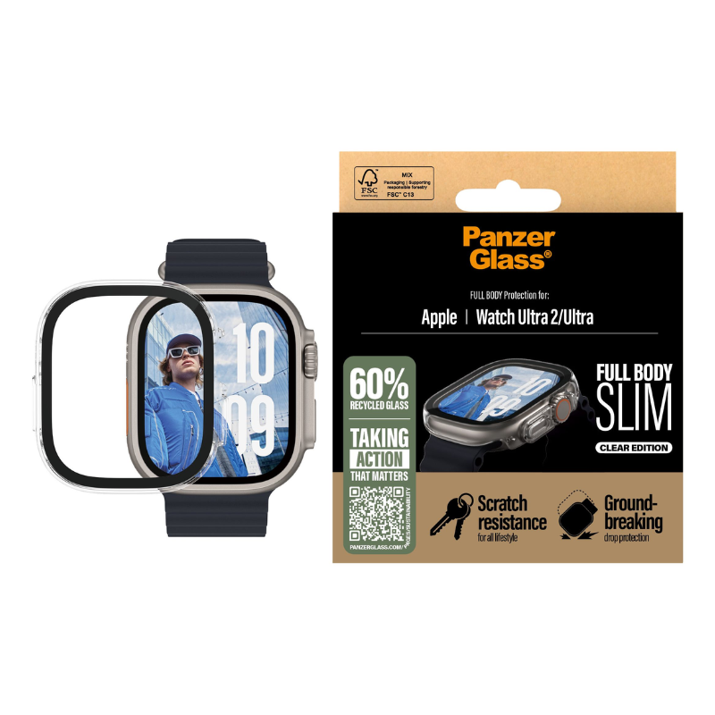 Protection d'écran Full Body Slim pour Apple Watch Ultra 2 - Transparent